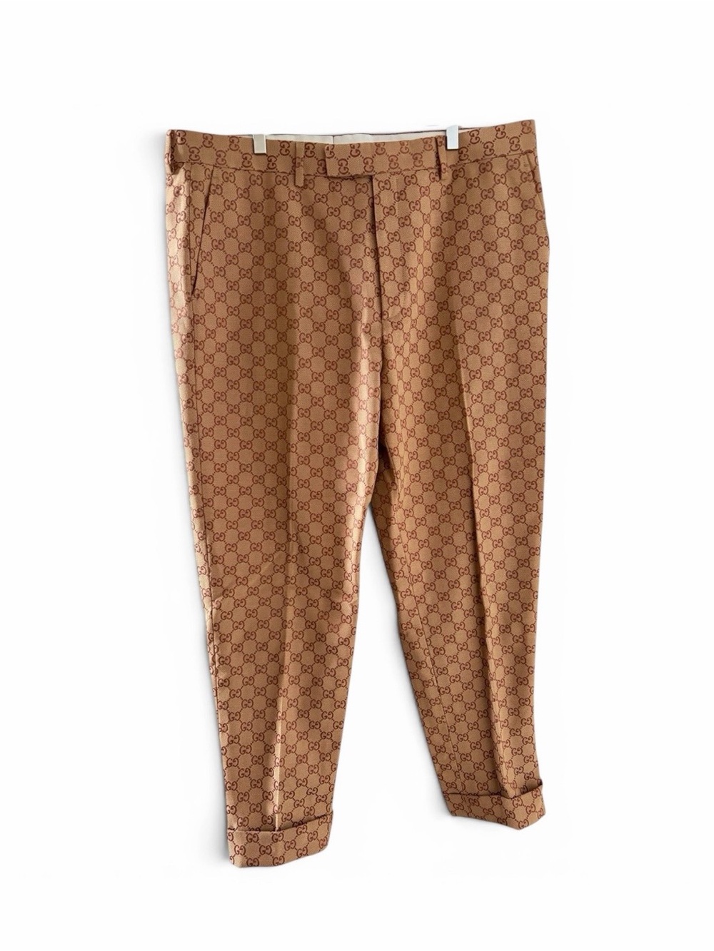 Gucci GG Monogram Jacquard Pants Beige / Brown – IT 54